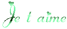 Gif animé je t'aime